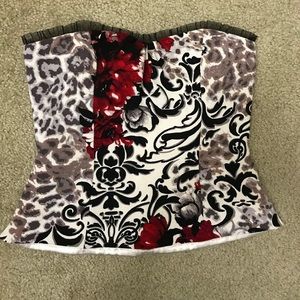 White House Black Market strapless top